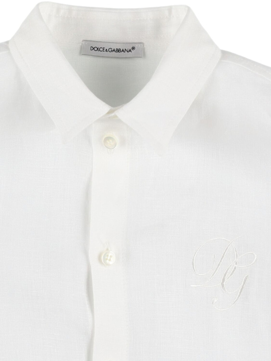 Dolce&Gabbana Cotton poplin shirt w/logo