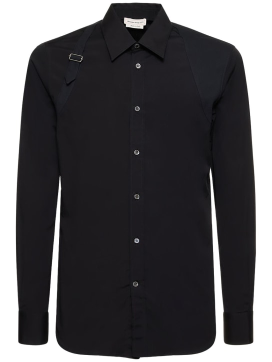 McQueen Stretch cotton shirt w/ harness