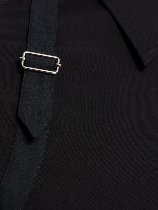 McQueen Stretch cotton shirt w/ harness