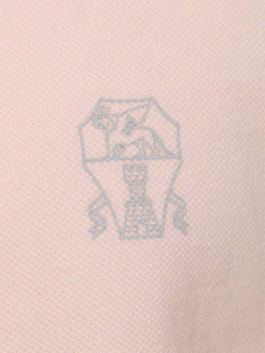 Brunello Cucinelli Cotton piquet logo polo 15 Brunello Cucinelli Cotton piquet logo polo