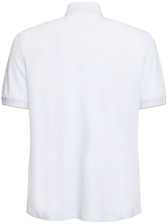 Brunello Cucinelli Cotton piquet logo polo 4 Brunello Cucinelli Cotton piquet logo polo