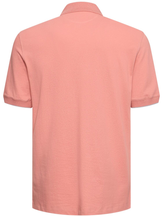 Brunello Cucinelli Cotton piquet logo polo 9 Brunello Cucinelli Cotton piquet logo polo