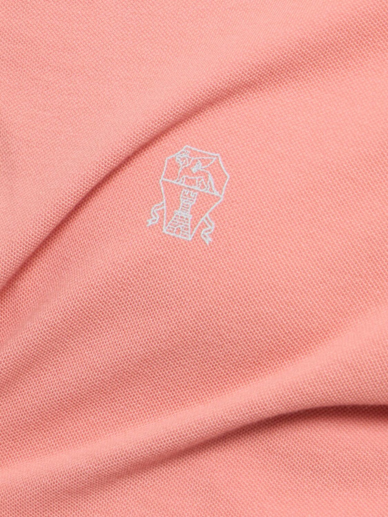 Brunello Cucinelli Cotton piquet logo polo 5 Brunello Cucinelli Cotton piquet logo polo