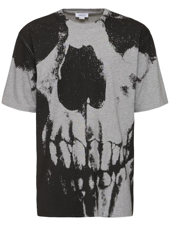 McQueen Skull printed cotton t-shirt