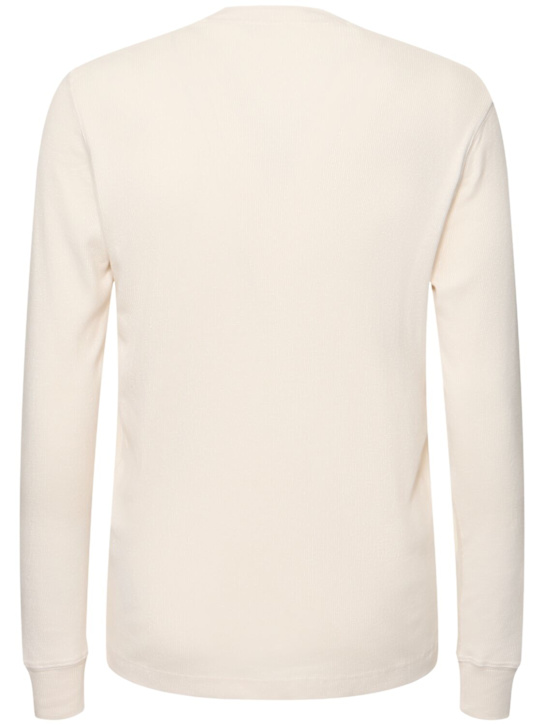 Tom Ford Cotton & modal ribbed henley t-shirt 4 Tom Ford Cotton & modal ribbed henley t-shirt