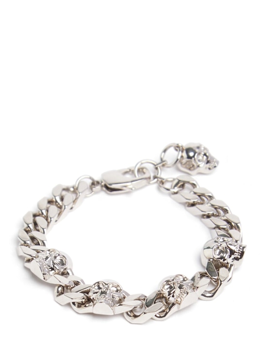 McQueen Skull chain brass bracelet