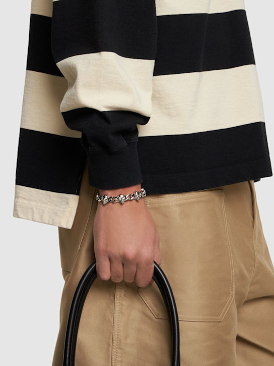 McQueen Skull chain brass bracelet