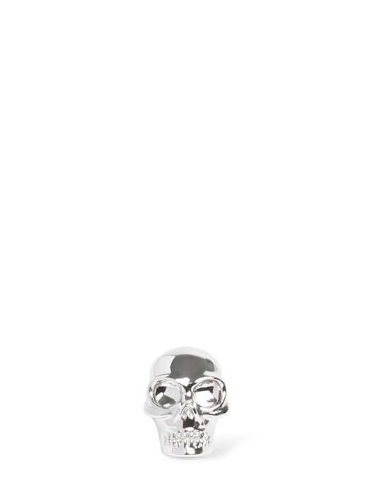 McQueen Skull studded brass mono earring