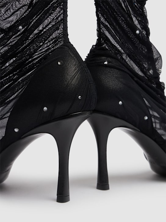 Jimmy Choo 85mm Lotta mesh & crystal ankle boots 4 Jimmy Choo 85mm Lotta mesh & crystal ankle boots