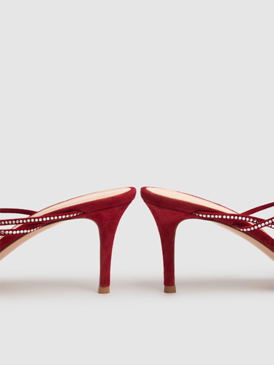 Gianvito Rossi 70mm Suede & crystal sandals 4 Gianvito Rossi 70mm Suede & crystal sandals
