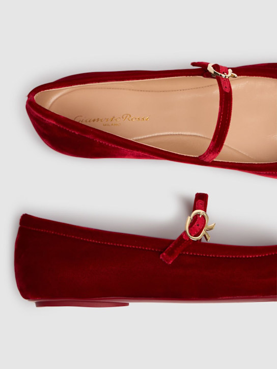Gianvito Rossi 5mm Carla velvet ballerinas 4 Gianvito Rossi 5mm Carla velvet ballerinas