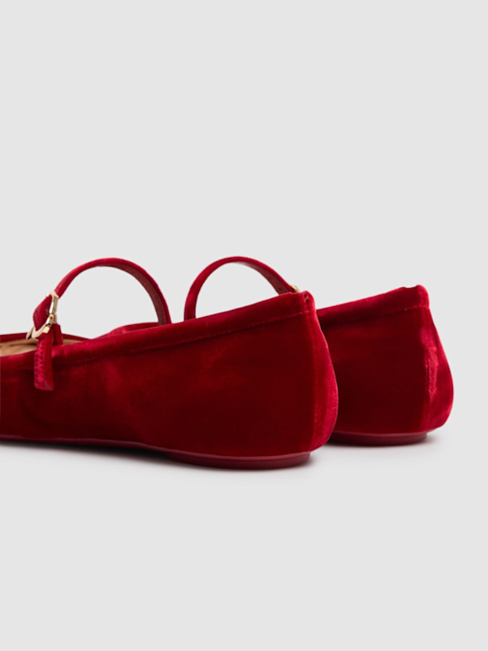 Gianvito Rossi 5mm Carla velvet ballerinas 5 Gianvito Rossi 5mm Carla velvet ballerinas