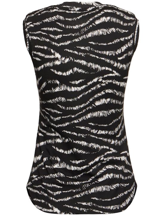 The Attico Reese zebra print cotton tank top 4 The Attico Reese zebra print cotton tank top