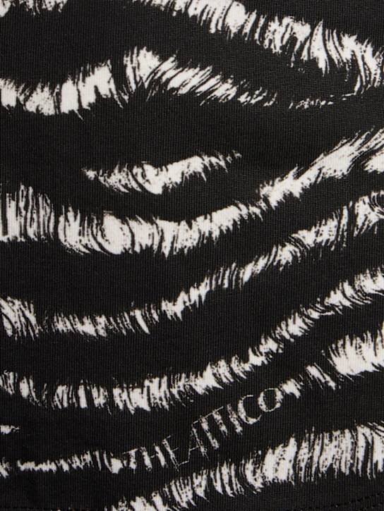 The Attico Reese zebra print cotton tank top 5 The Attico Reese zebra print cotton tank top