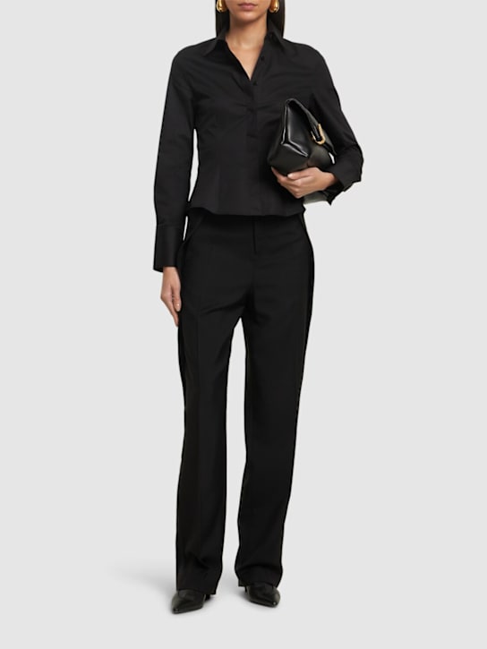 BETTTER Cascade cotton blend poplin fitted shirt