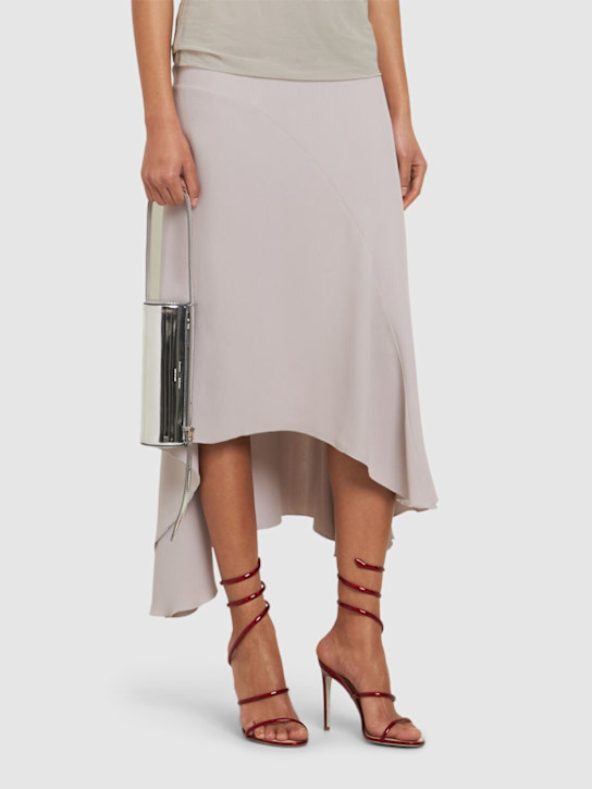 René Caovilla 105mm Metallic leather sandals