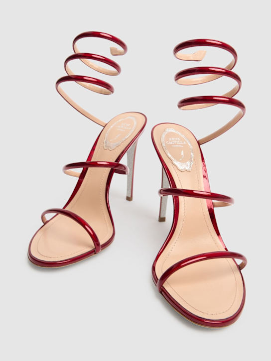 René Caovilla 105mm Metallic leather sandals 3 René Caovilla 105mm Metallic leather sandals