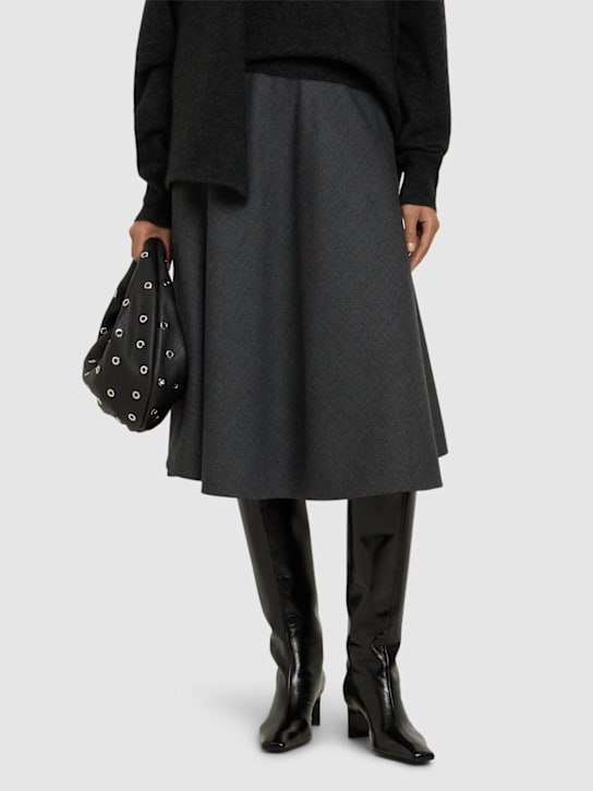 Khaite 55mm Ona glazed leather knee-high boots