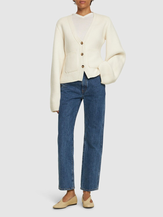 Khaite Abigail high rise straight jeans