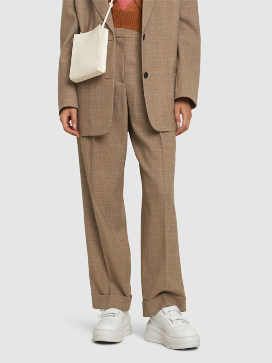 Acne Studios 40mm Steffey leather low top sneakers