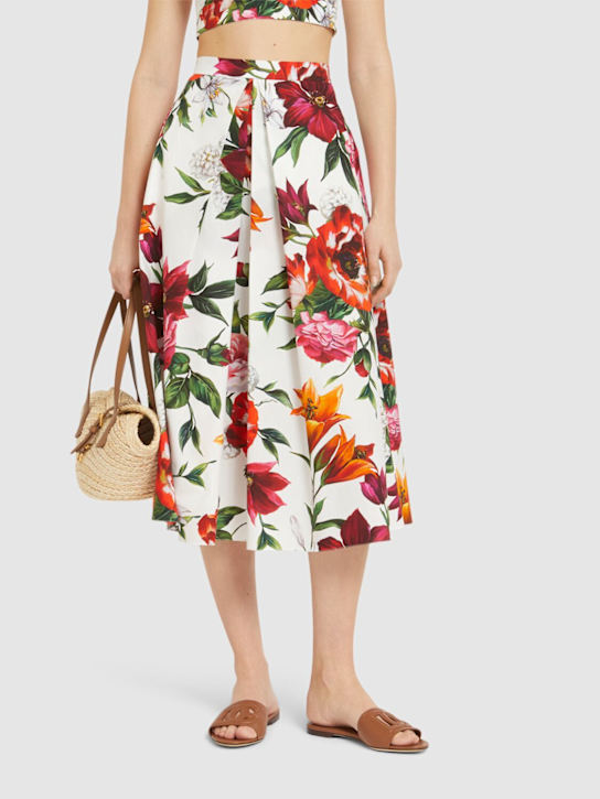 Dolce&Gabbana 10mm Bianca leather slide sandals