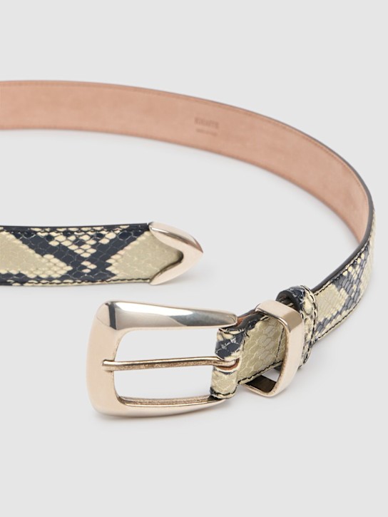 Khaite 3cm Benny embossed leather belt 3 Khaite 3cm Benny embossed leather belt