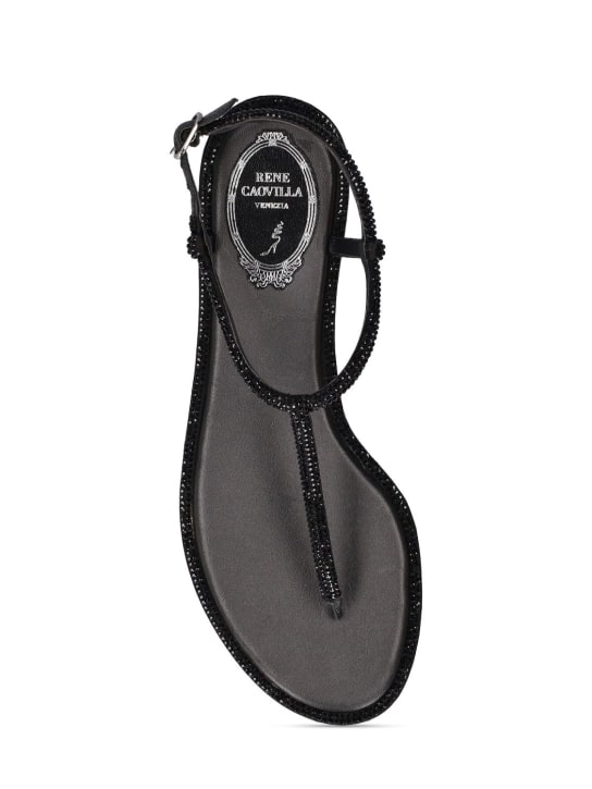 René Caovilla 10mm Embellished satin thong sandals 5 René Caovilla 10mm Embellished satin thong sandals