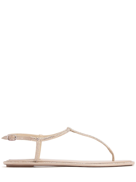 René Caovilla 10mm Embellished satin thong sandals 10 René Caovilla 10mm Embellished satin thong sandals