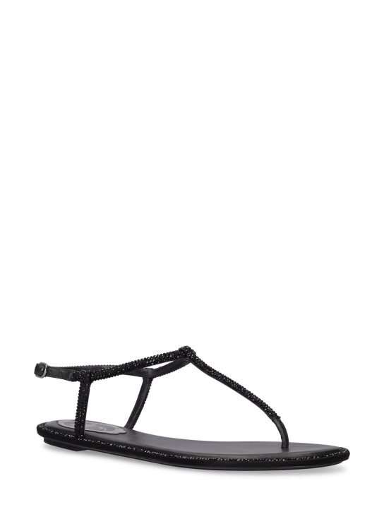 René Caovilla 10mm Embellished satin thong sandals 7 René Caovilla 10mm Embellished satin thong sandals