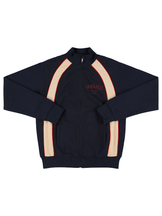 Versace Cotton zip-up sweatshirt