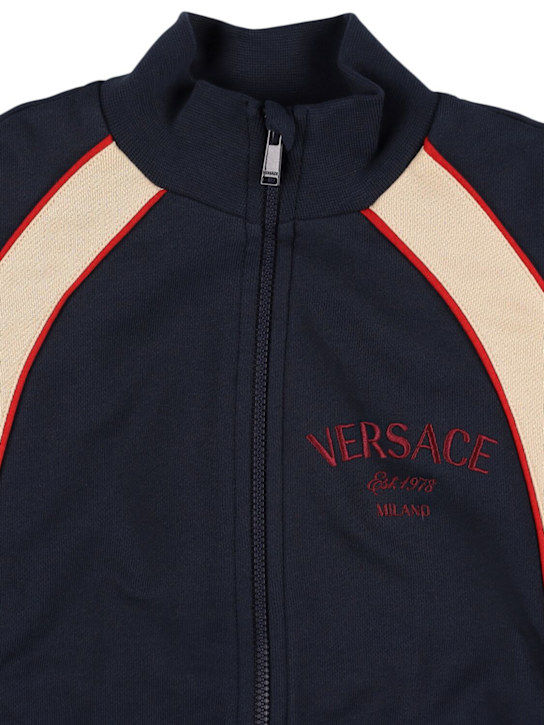 Versace Cotton zip-up sweatshirt