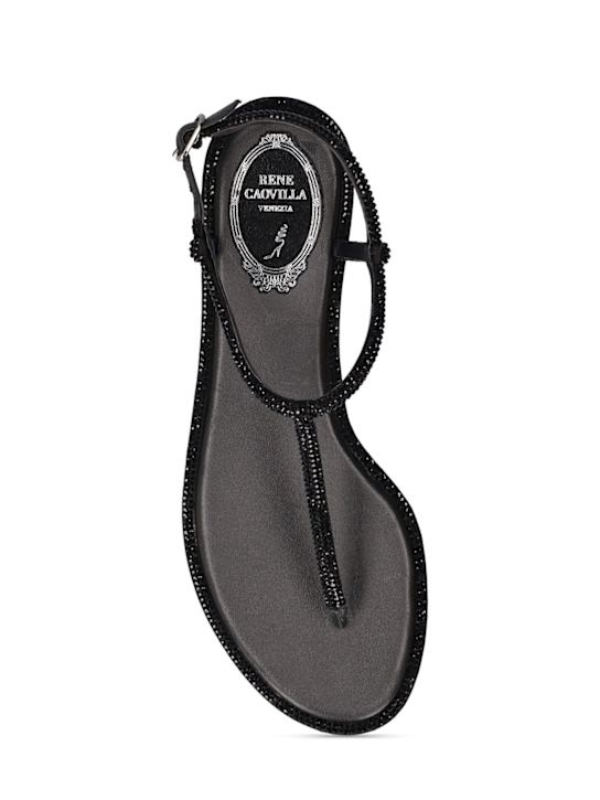 René Caovilla 10mm Embellished satin thong sandals 9 René Caovilla 10mm Embellished satin thong sandals