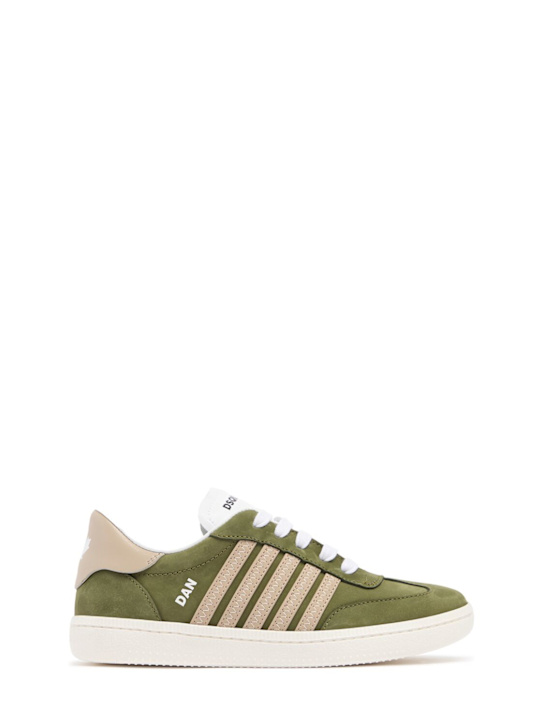 Dsquared2 Lace-up suede sneakers w/logo