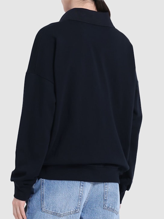 The Row Corzas cotton jersey polo sweatshirt 3 The Row Corzas cotton jersey polo sweatshirt