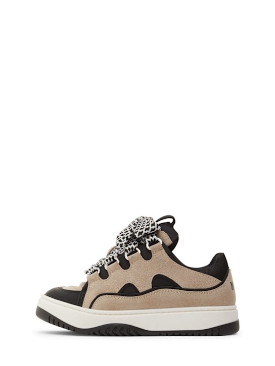 MSGM Leather lace-up sneakers