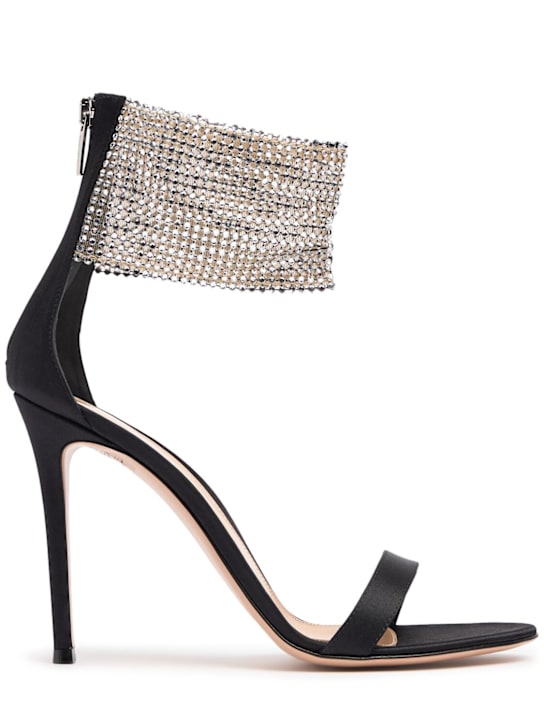 Gianvito Rossi 105mm Satin & crystal sandals