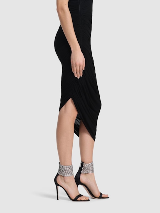 Gianvito Rossi 105mm Satin & crystal sandals