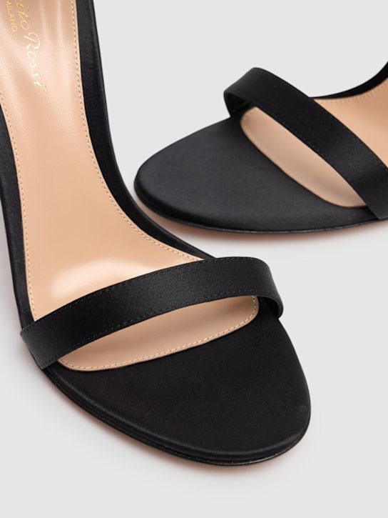 Gianvito Rossi 105mm Satin & crystal sandals 4 Gianvito Rossi 105mm Satin & crystal sandals