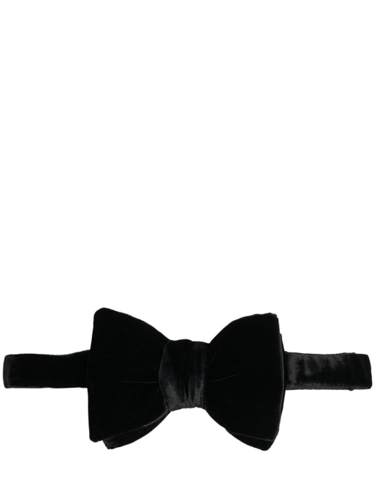 Tom Ford Viscose blend fluid velvet bowtie