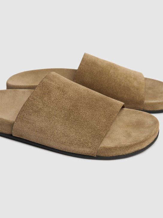 The Row Hugh leather flat slides 4 The Row Hugh leather flat slides