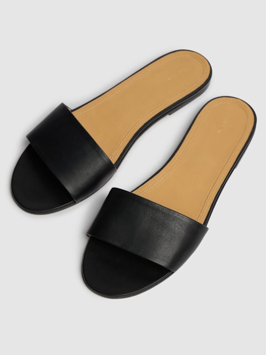 The Row Signum flat leather slide sandals 3 The Row Signum flat leather slide sandals
