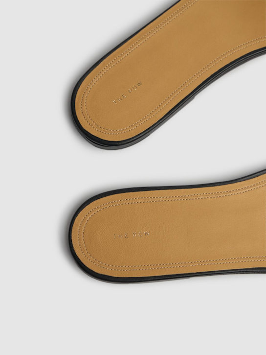 The Row Signum flat leather slide sandals 4 The Row Signum flat leather slide sandals