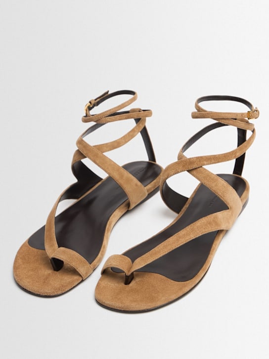 Khaite 10mm Aimee suede thong sandals 3 Khaite 10mm Aimee suede thong sandals