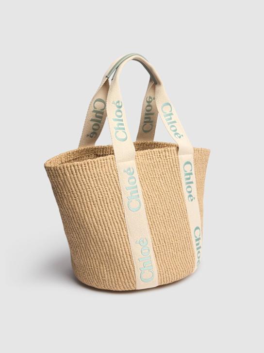 Chloé Large Woody raffia tote bag 4 Chloé Large Woody raffia tote bag