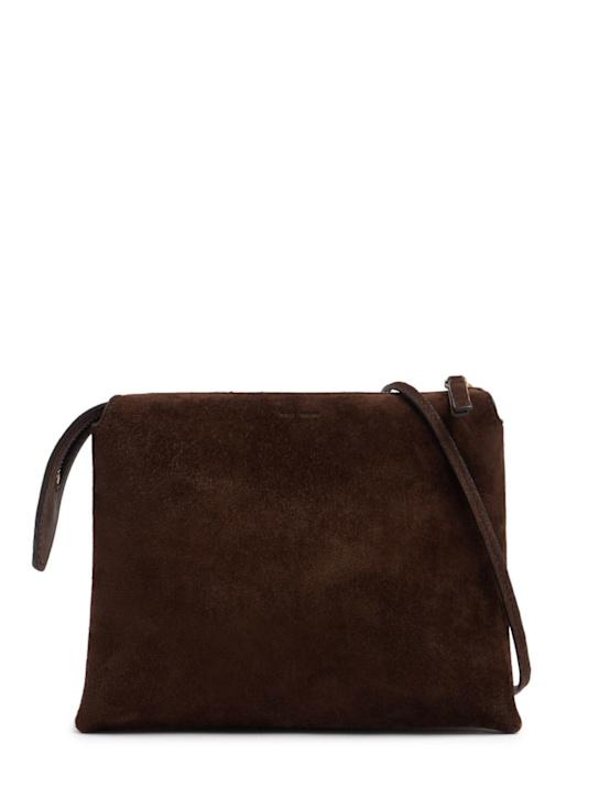 The Row Nu mini Twin suede shoulder bag