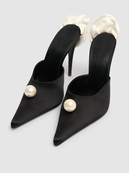 Magda Butrym 110mm Flower satin mules