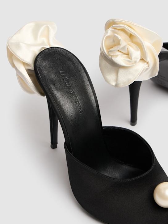 Magda Butrym 110mm Flower satin mules