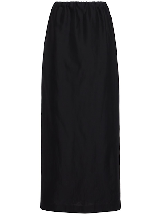 The Row Saul cotton & silk long skirt