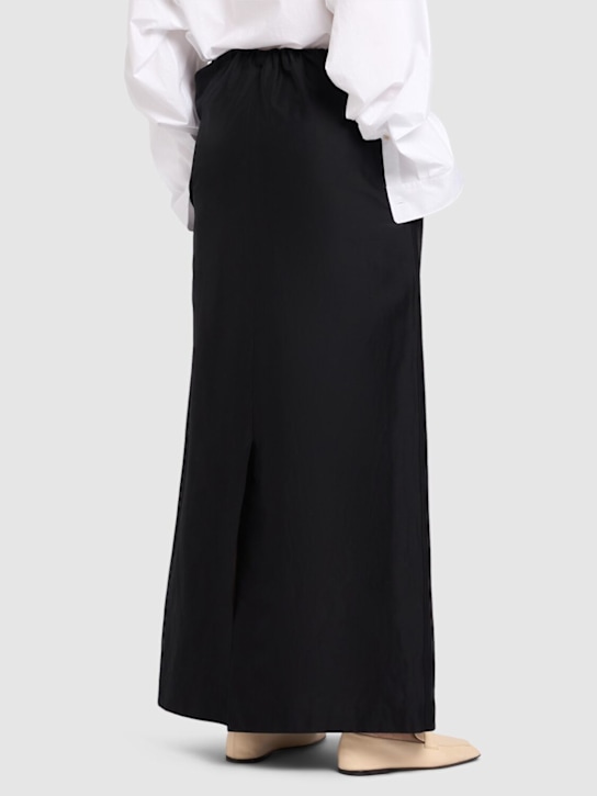 The Row Saul cotton & silk long skirt