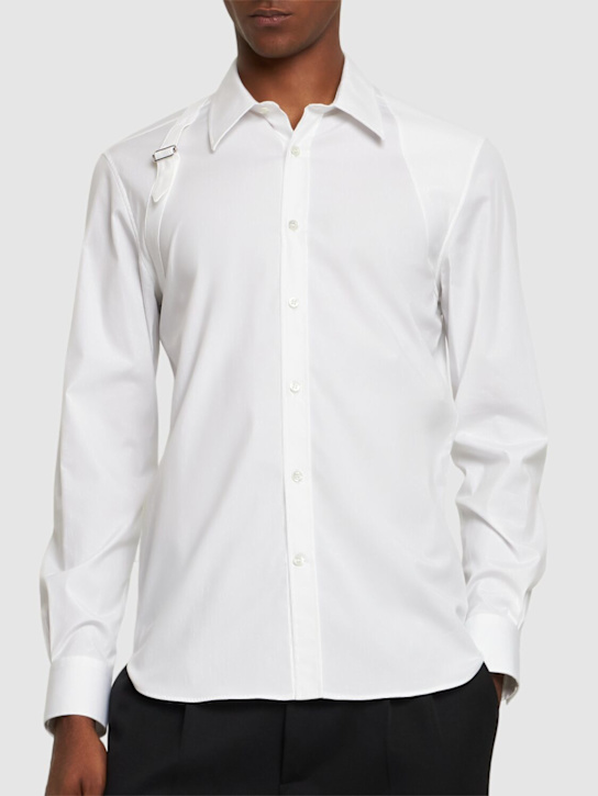 McQueen Harness stretch cotton poplin shirt 3 McQueen Harness stretch cotton poplin shirt